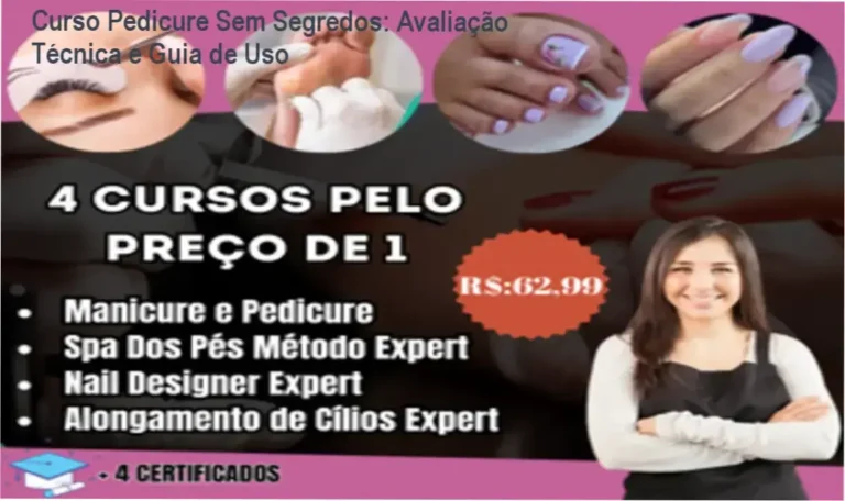 Imagem ilustrativa do curso Pedicure Sem Segredos de Fabiana Cardoso mostrando técnicas de unha e pedicure