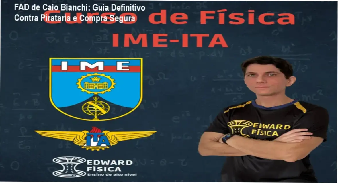 Capa do curso FAD – Física para Alto Desempenho de Caio Bianchi, mostrando acesso seguro e conteúdo exclusivo
