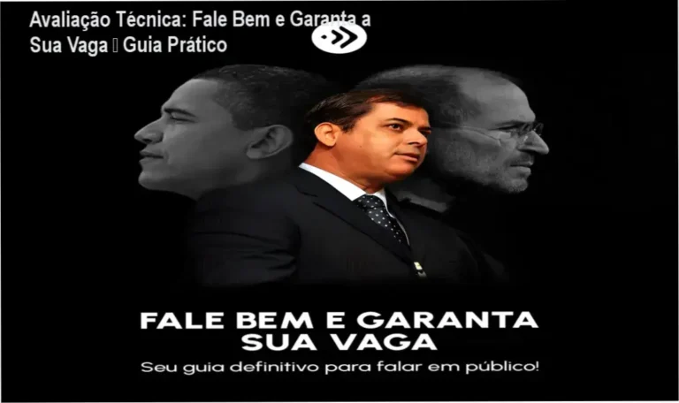 Imagem ilustrativa do curso Fale Bem e Garanta a Sua Vaga mostrando slides de treinamento de oratória