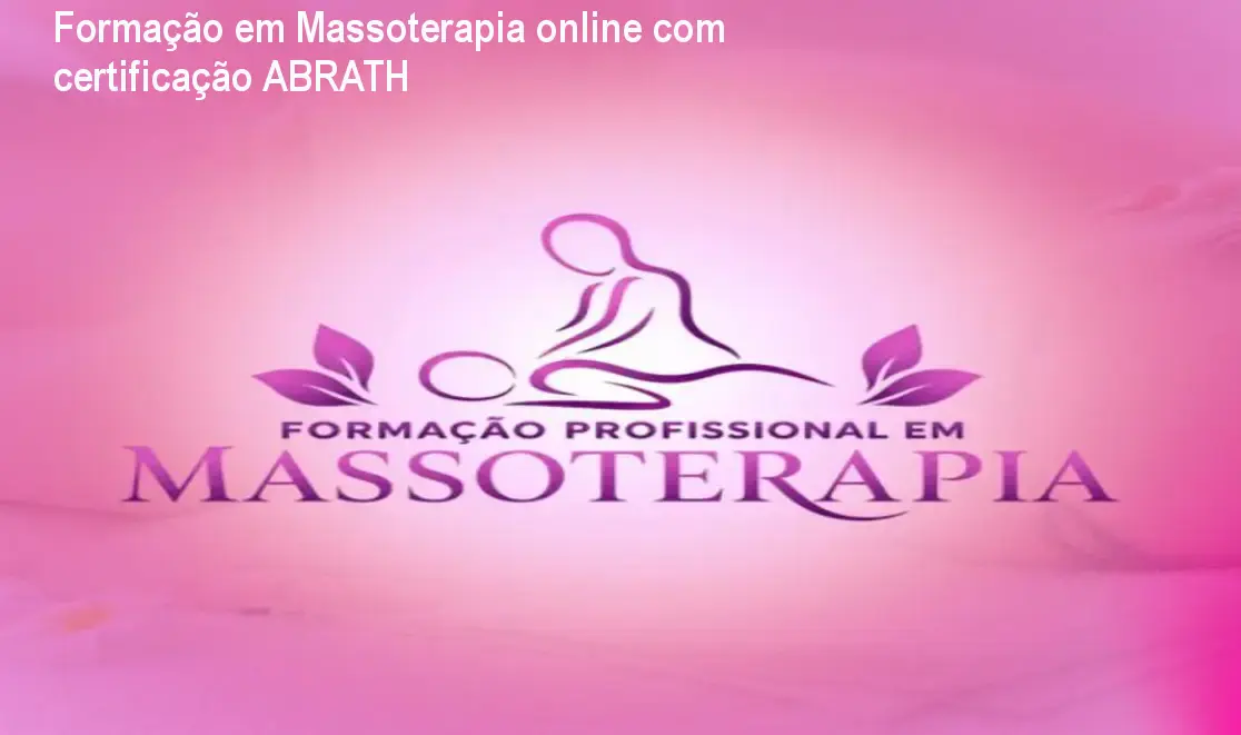 Formação em Massoterapia online com certificação ABRATH