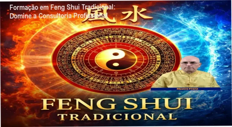 Mestre Franz ensinando Feng Shui Tradicional em curso online
