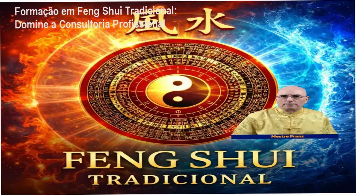 Mestre Franz ensinando Feng Shui Tradicional em curso online
