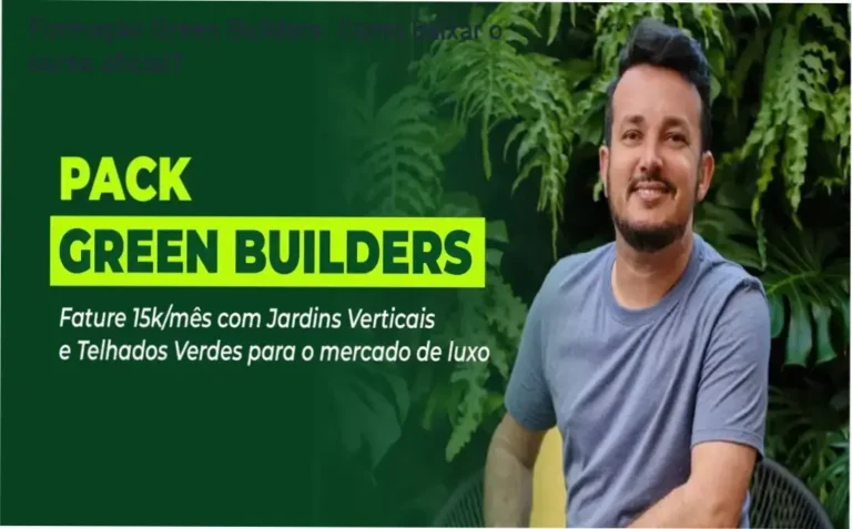 Imagem ilustrando o acesso ao curso online Formação Green Builders