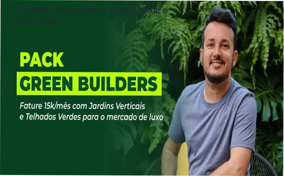 Imagem ilustrando o acesso ao curso online Formação Green Builders