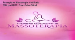 Formação em Massoterapia: Certificado 300h por R$197 – Curso Online Oficial