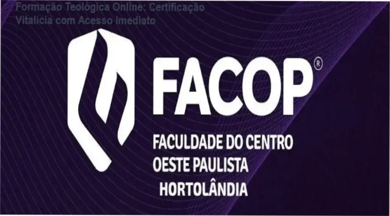 Plataforma de formação teológica online com videoaulas e certificado vitalício
