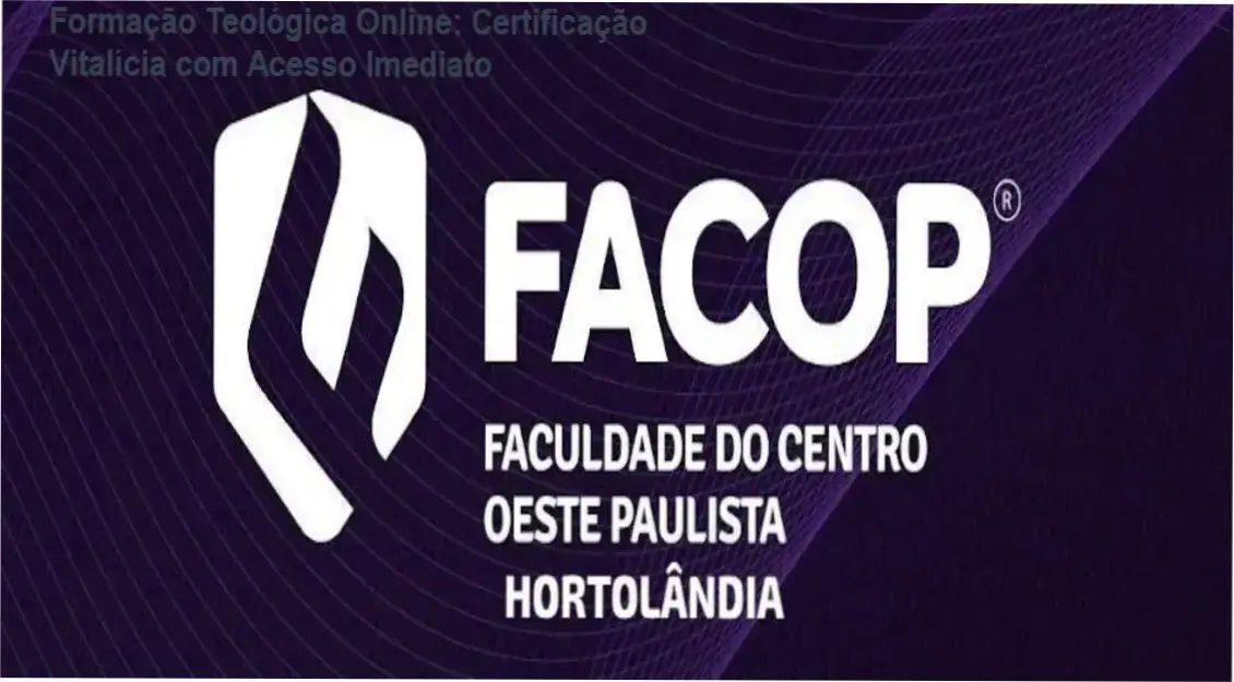 Plataforma de formação teológica online com videoaulas e certificado vitalício