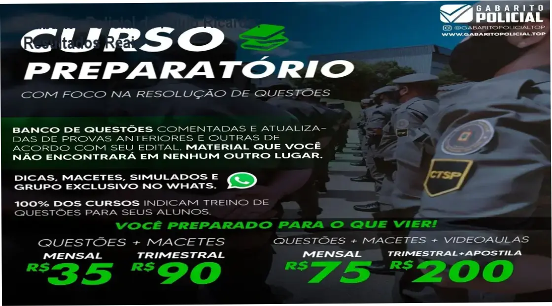 Gabarito Policial de Paulo Ricardo – resultados reais e experiência prática