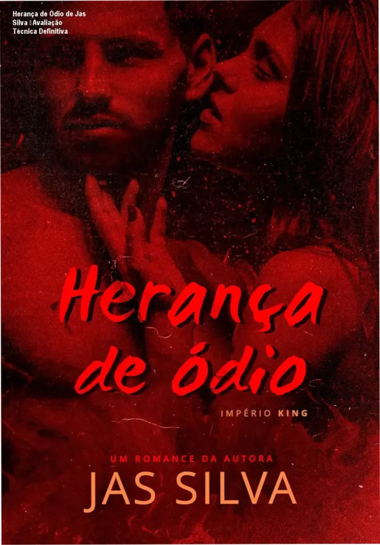 Capa do eBook Herança de Ódio de Jas Silva, mostrando o bilionário Hunter King e a pianista Giulia Belmont em clima de tensão