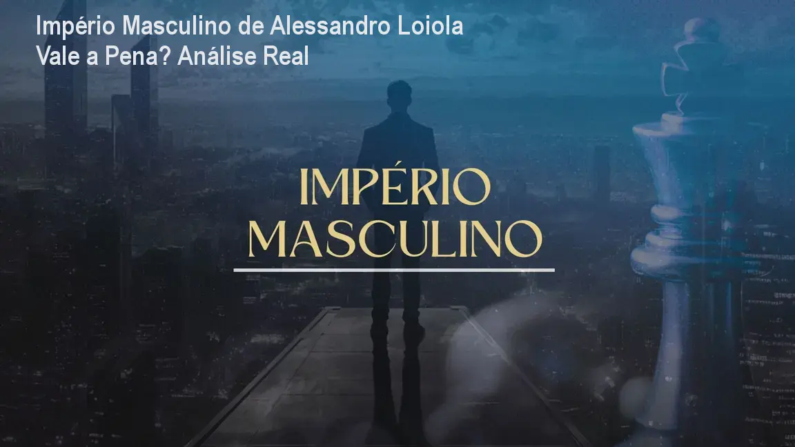 Livro ou curso Império Masculino de Alessandro Loiola focado em desenvolvimento pessoal e soberania masculina