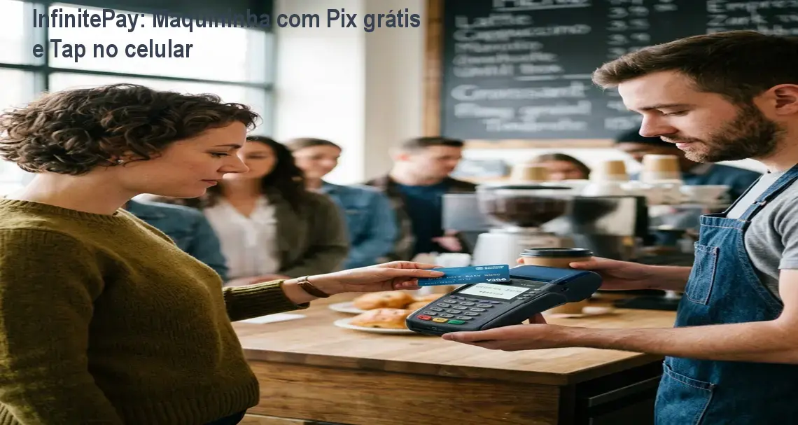 InfinitePay: Maquininha com Pix grátis e Tap no celular