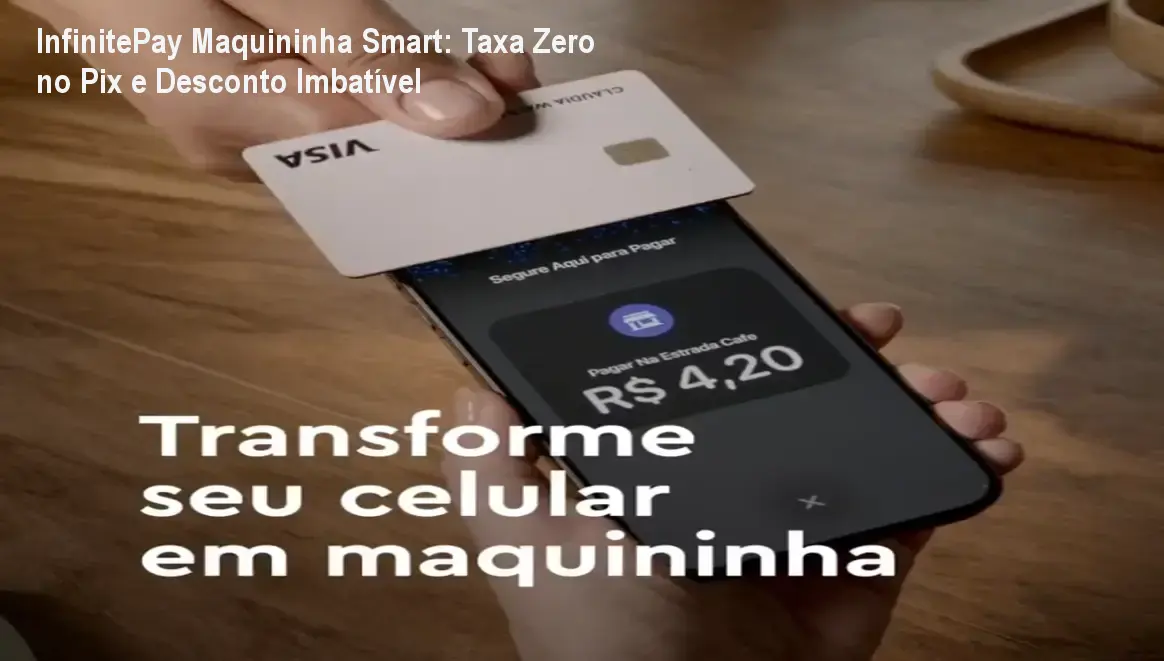 InfinitePay Maquininha Smart: Taxa Zero no Pix e Desconto Imbatível