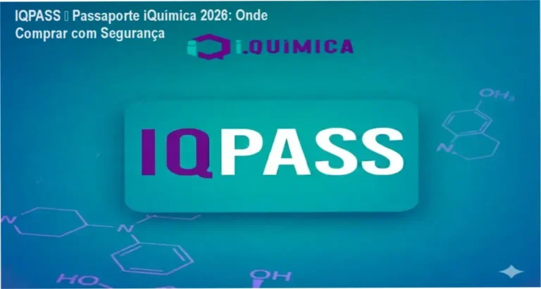 IQPASS Passaporte iQuímica 2026 cupom desconto