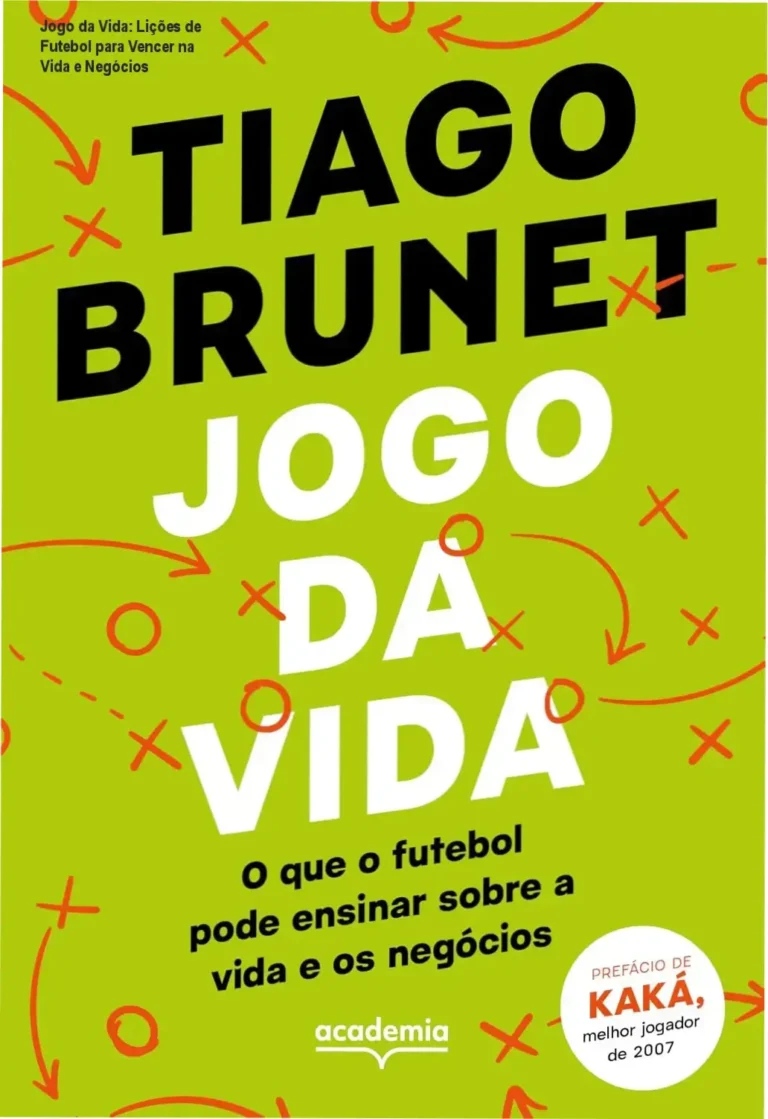 Capa do eBook Jogo da Vida, mostrando a analogia entre futebol e sucesso pessoal e profissional