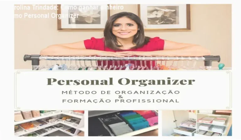 Karolina Trindade apresentando o curso Personal Organizer 3.0, método prático de organização profissional