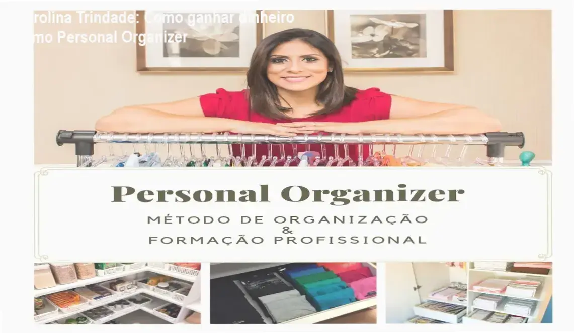 Karolina Trindade apresentando o curso Personal Organizer 3.0, método prático de organização profissional