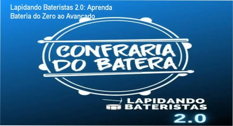 Imagem do curso Lapidando Bateristas 2.0 mostrando aulas e play alongs
