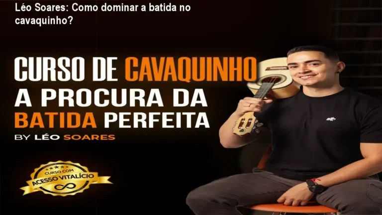 Capa do curso de Cavaquinho – A Procura da Batida Perfeita de Léo Soares mostrando aulas de palhetada