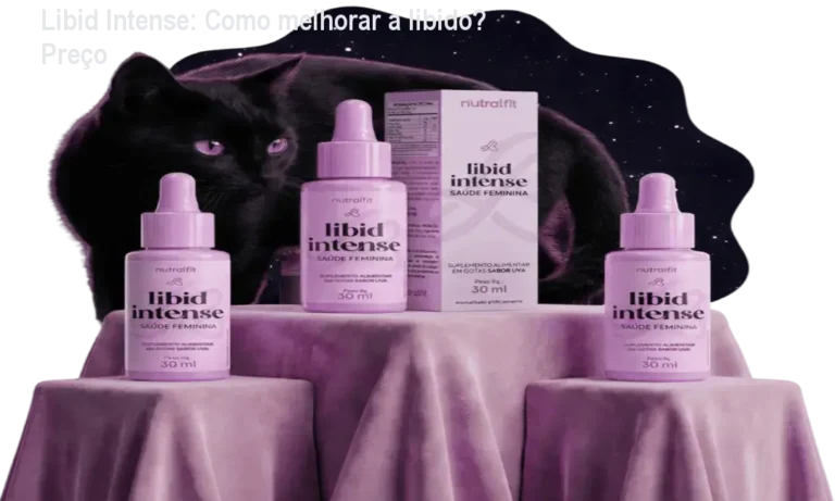 Frasco de Libid Intense com gotas sublinguais, indicado para aumentar a libido feminina