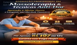 Curso Online de Massoterapia e Técnicas Anti-Dor - Comece Já