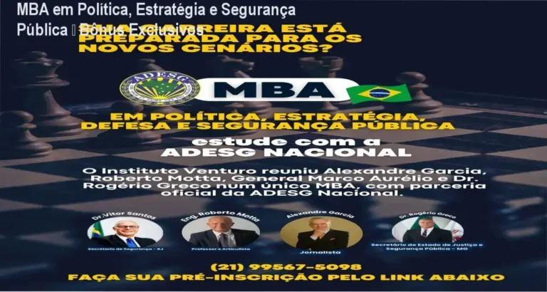 MBA em Política, Estratégia e Segurança Pública – bônus e materiais complementares