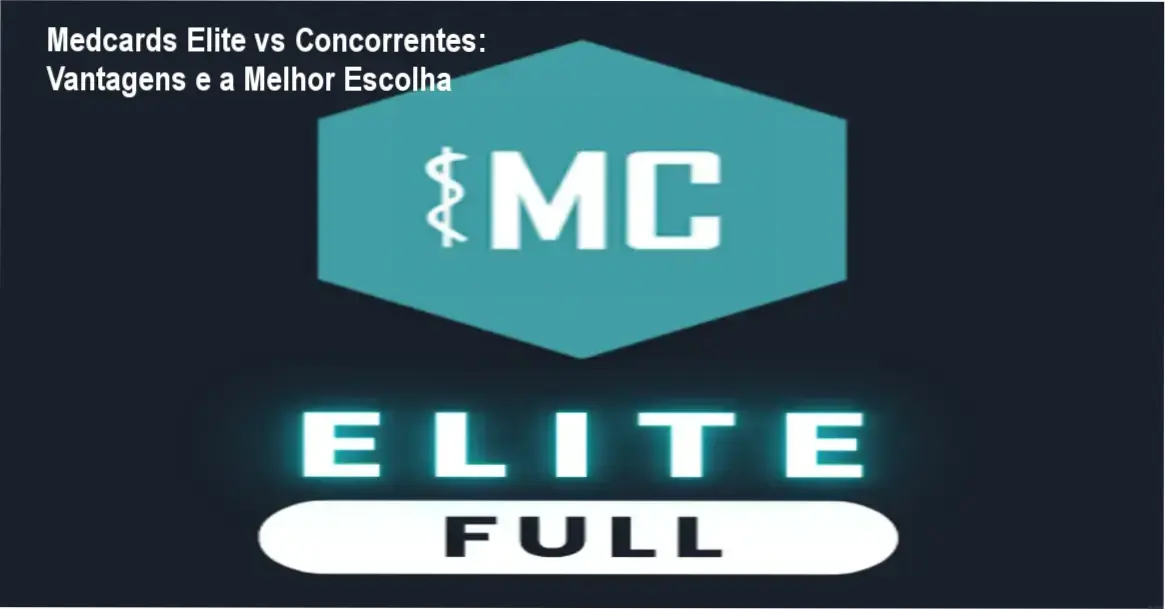 Comparativo visual das funcionalidades e benefícios do Medcards Combo Elite frente a concorrentes