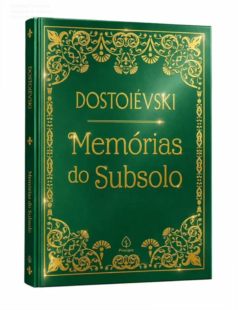 Capa dura do livro Memórias do Subsolo de Fiódor Dostoiévski em destaque