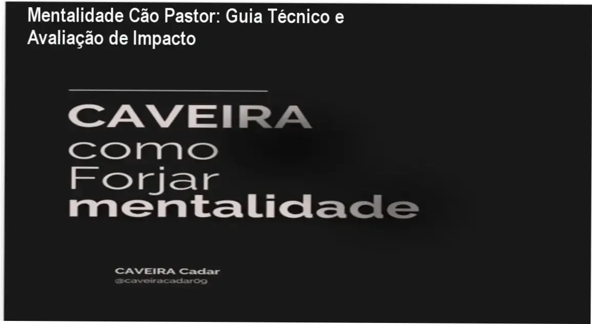 Capa do método Cão Pastor (MCP) mostrando disciplina militar e desenvolvimento pessoal