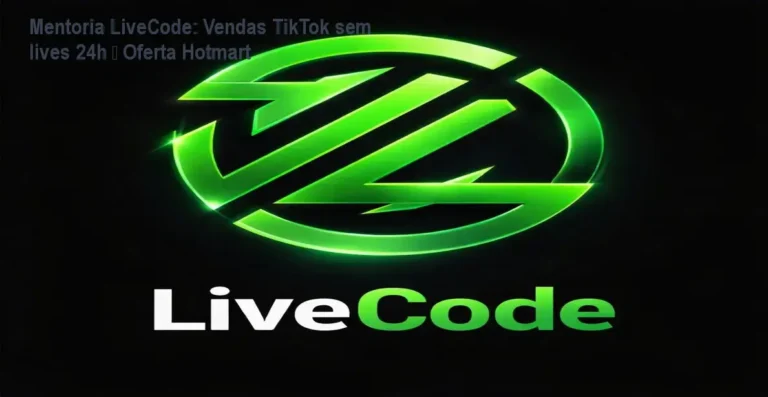 Tela da Mentoria LiveCode mostrando estratégia de live gravada para TikTok Shop