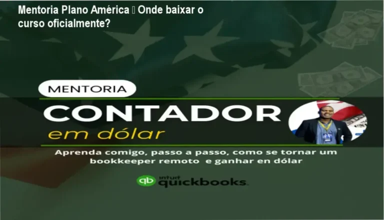 Captura de tela da página de download oficial da Mentoria Plano América na Hotmart