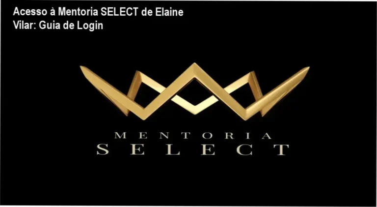 Mentoria SELECT de Elaine Vilar – login da área de membros