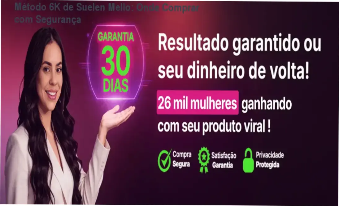 Método 6K de Suelen Mello – cupom de desconto exclusivo