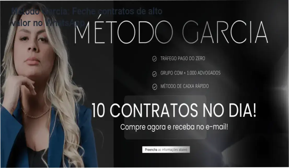 Imagem ilustrando a captura de clientes jurídicos via WhatsApp usando o Método Garcia