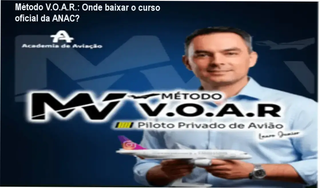 Tela mostrando a página oficial de download do Método V.O.A.R. para Piloto Privado