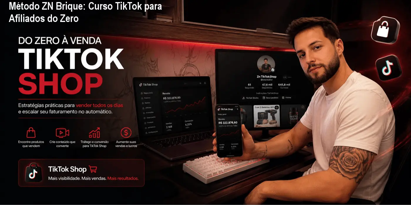 Método ZN Brique: Curso TikTok para Afiliados do Zero