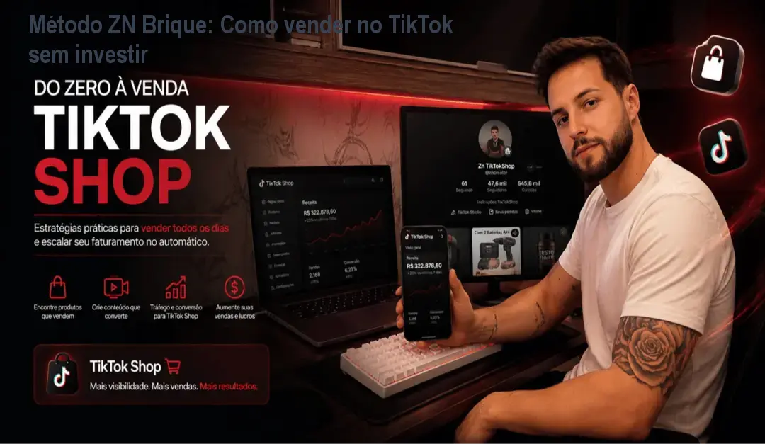 Método ZN Brique: Como vender no TikTok sem investir