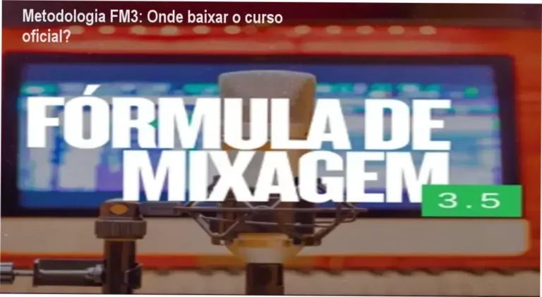 Captura de tela da página de download oficial da Metodologia FM3