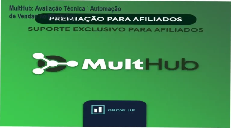 Captura de tela da plataforma MultHub mostrando chatbot IA e CRM Kanban