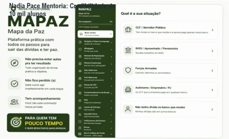 Nadia Pace Mentoria – custo-benefício, investimento que elimina dívidas e gera tranquilidade financeira