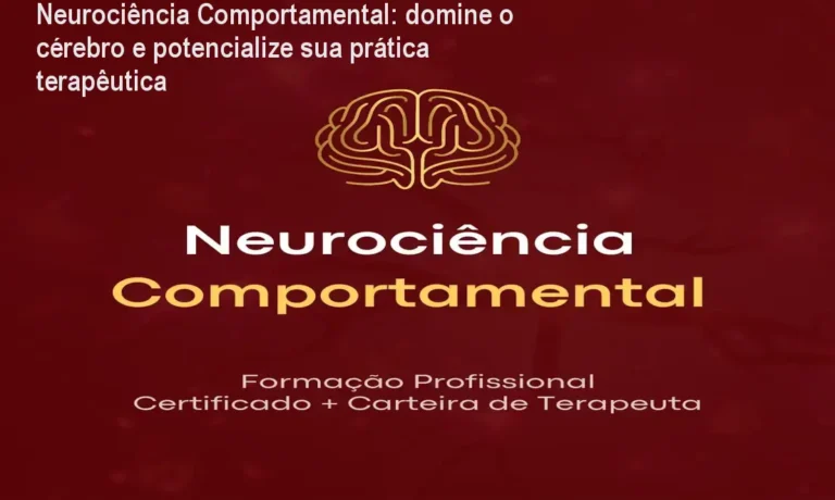 Estudante assistindo aula de Neurociência Comportamental aplicando técnicas terapêuticas