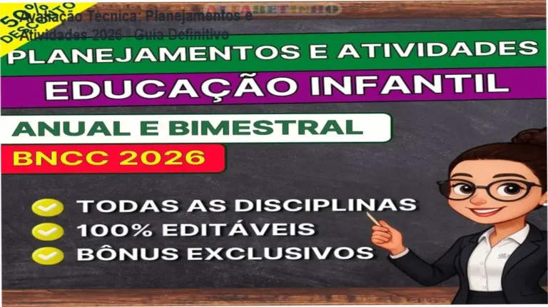 Imagem ilustrativa do material Planejamentos e Atividades 2026 editável em Word