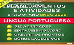Planejamentos e Atividades de Língua Portuguesa 6‑9º BNCC 2026 – Economize Horas de Planejamento