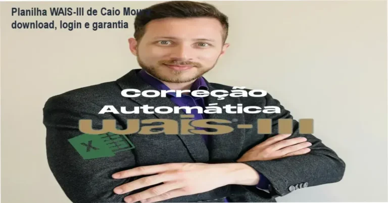 Planilha de Correção Automática WAIS-III de Caio Moura – download e acesso gratuito