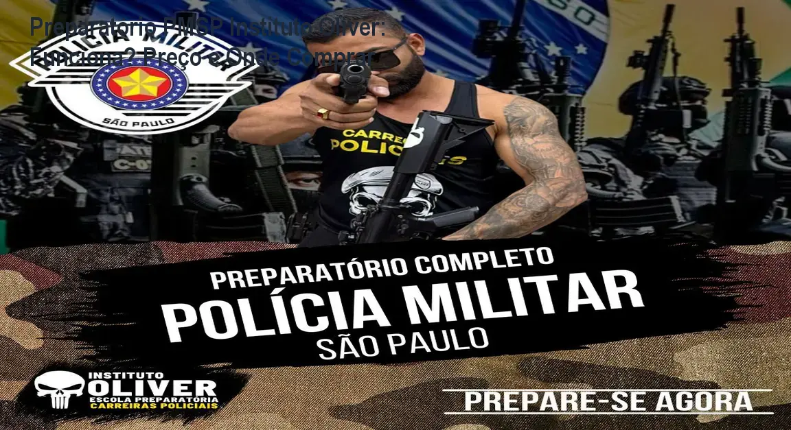 Candidato estudando com o Preparatório Completo PMSP Instituto Óliver, focado na aprovação na Polícia Militar de São Paulo.