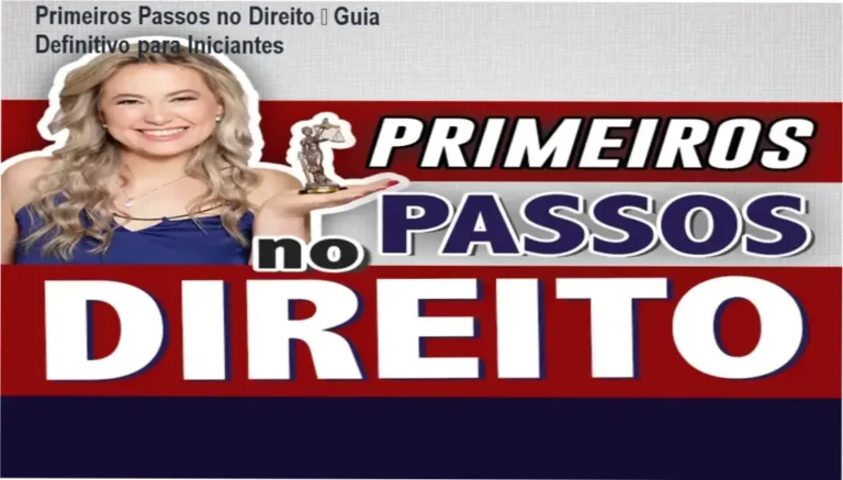 Cíntia Brunelli apresentando o curso Primeiros Passos no Direito para iniciantes