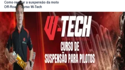 Como regular a suspensão da moto Off-Road – Curso W-Tech