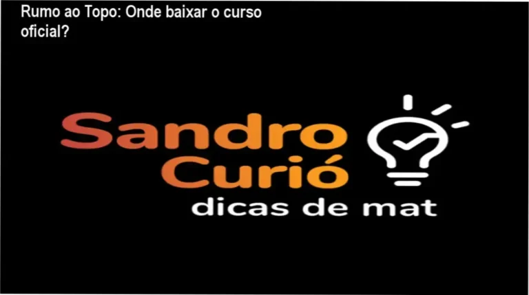 Imagem mostrando a página oficial de download do curso Rumo ao Topo de Sandro Curió