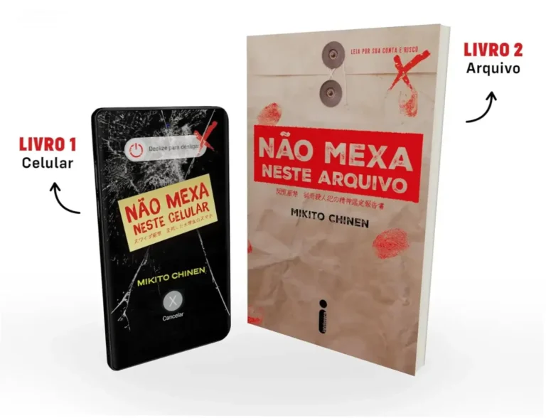Capa do ebook Série Não Mexa: celular e arquivo, terror japonês imersivo