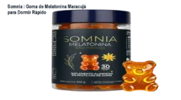 Somnia – Goma de Melatonina Maracujá para Dormir Rápido