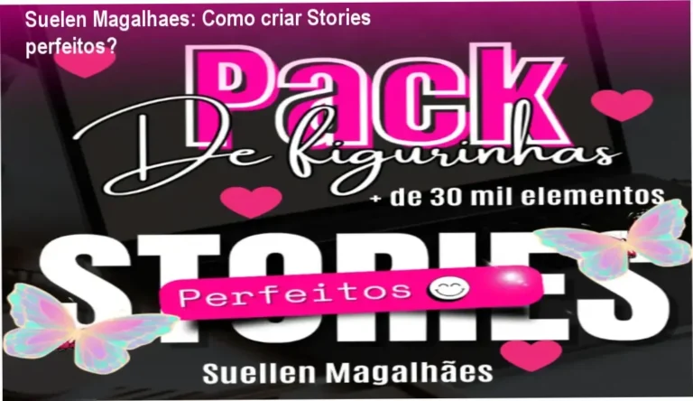 Pack Stories Perfeitos da Suelen Magalhaes mostrando elementos de stickers para Instagram Stories